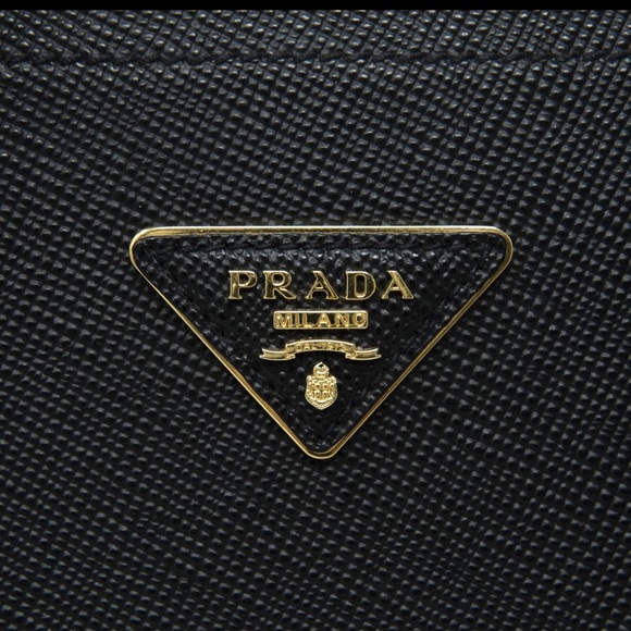 🚫SOLD🚫 PRADA SAFFIANO SMALL DOUBLE CUIR TOTE BAG - Picture 5 of 9